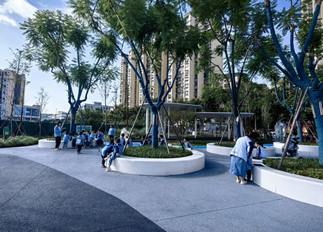 桃园广场景观工程获“小而美口袋公园建设典范”赞誉